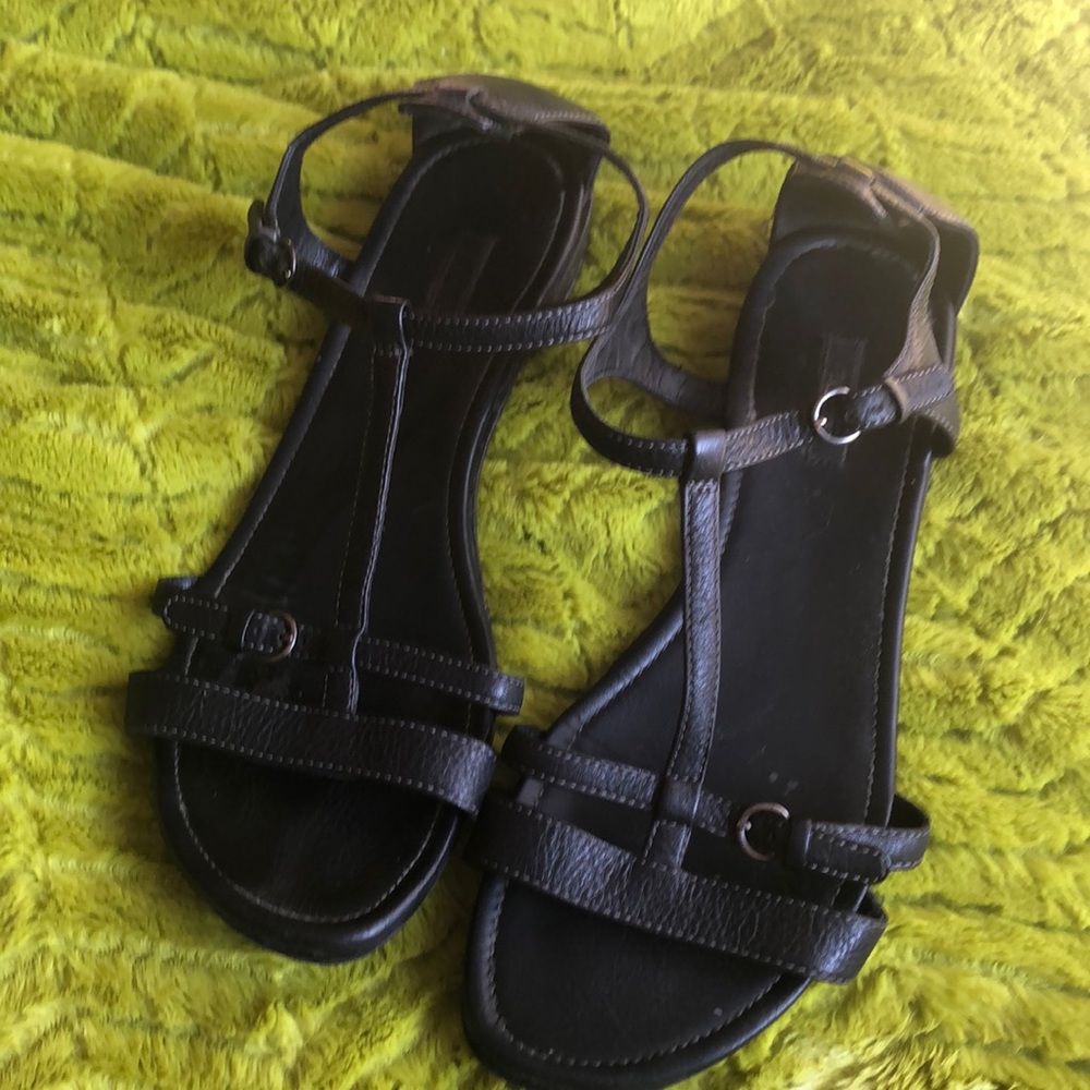 Ecco black sandals